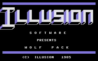 Wolf Pack (Commodore 16, Plus/4) screenshot: Title Screen