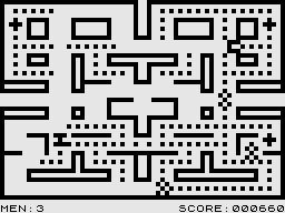 Damper/Glooper (ZX81) screenshot: Glooper: Clearing the maze.