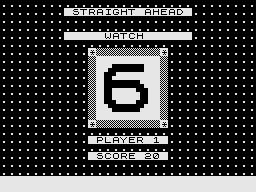 Concentration / Number Challenge / Word Challenge (ZX81) screenshot: Number Challenge: Memorise the sequence.