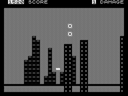 City Patrol and Sabotage (ZX81) screenshot: City Patrol: There's an alien invader.