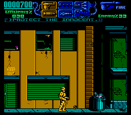 RoboCop 3 (NES) screenshot: Starting the game