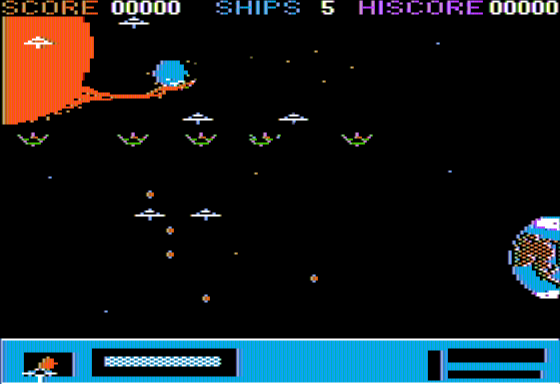 Space Station A-1 (Apple II) screenshot: Gameplay