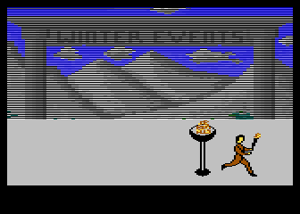Winter Events (Atari 8-bit) screenshot: Opening Ceremony