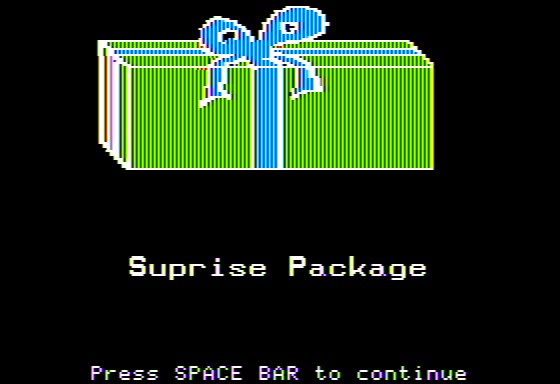 Early Addition (Apple II) screenshot: Surprise Package