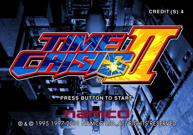 Time Crisis II (PlayStation 2) screenshot: Title screen