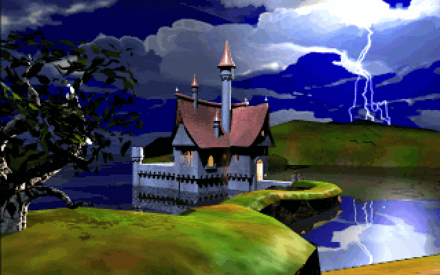 The Legend of Kyrandia: Book 3 - Malcolm's Revenge (DOS) screenshot: As we can see, Westwood always puts standards in making nice pre-rendered animations