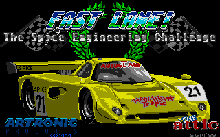 Fast Lane! The Spice Engineering Challenge (Atari ST) screenshot: Title picture