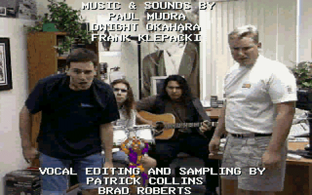The Legend of Kyrandia: Book 3 - Malcolm's Revenge (DOS) screenshot: When it comes to music, even Frank Klepacki needs Malcolm for help