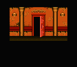 Sweet Home (NES) screenshot: Opening door animation