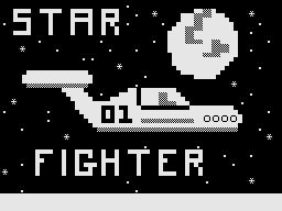 The First (ZX81) screenshot: Star Fighter: Title Screen.