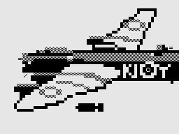 The First (ZX81) screenshot: Bomber: Intro.