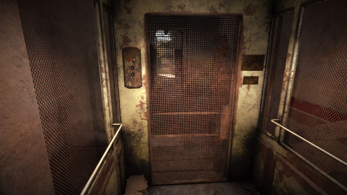The Town of Light (PlayStation 4) screenshot: The elevator's still working, though taking the stairs is much quicker