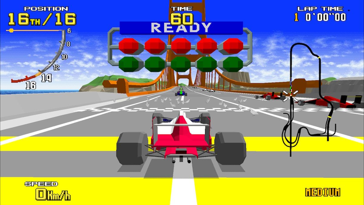 Screenshot of Virtua Racing (Nintendo Switch, 1992) - MobyGames