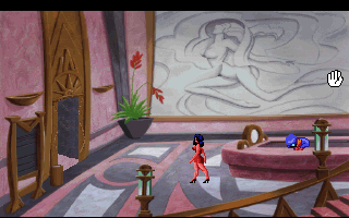 Leisure Suit Larry 5: Passionate Patti Does a Little Undercover Work (DOS) screenshot: Beautiful art in this lobby