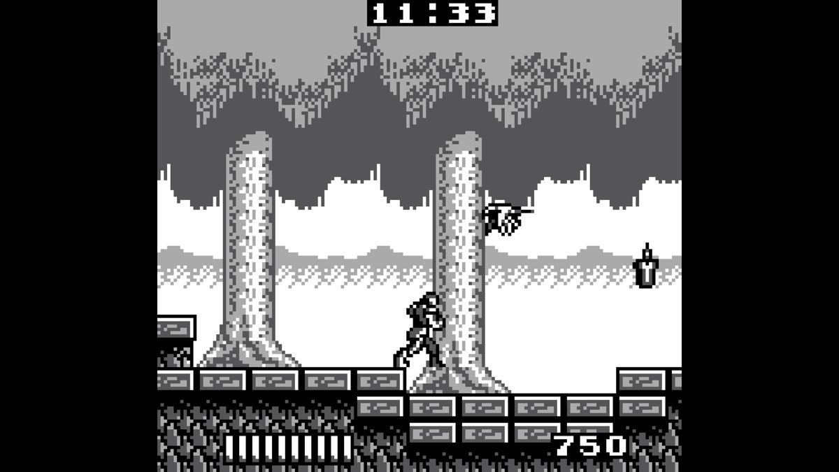 Castlevania: Anniversary Collection (PlayStation 4) screenshot: Castlevania Adventure: The bird is about to swoop and attack