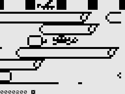 Frogger (ZX81) screenshot: Nearly there.