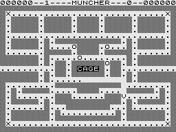 Muncher! (ZX81) screenshot: Maze 1.