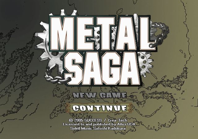 Metal Saga (PlayStation 2) screenshot: Title screen