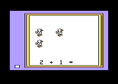 Stickybear: Math (Commodore 64) screenshot: And it Must be Solved by Math