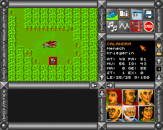Jaktar: Der Elfenstein (Amiga) screenshot: Start of the game