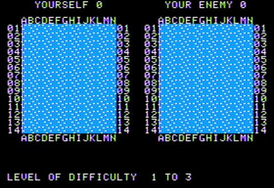 Torpedos Away (Apple II) screenshot: Sea Battle