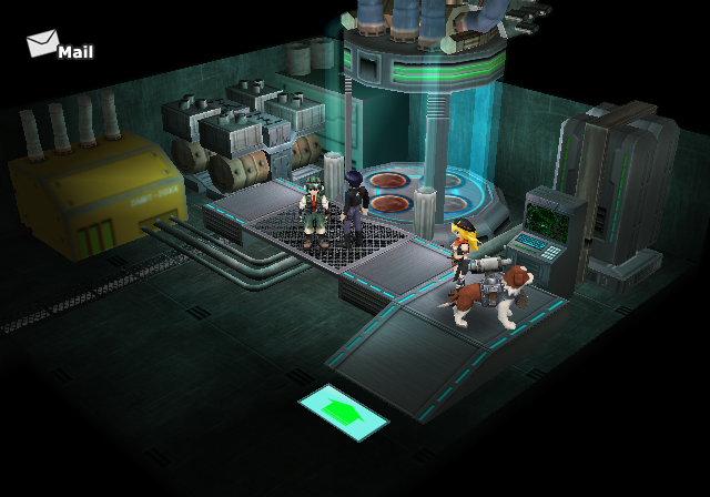 Metal Saga (PlayStation 2) screenshot: These teleporters take you from town to town
