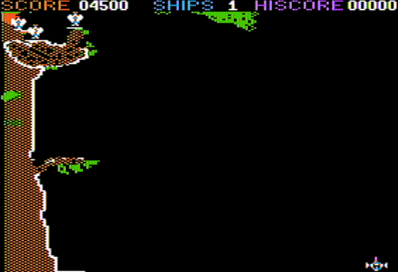 Vulture Party (Apple II) screenshot: Vultures Perched on High