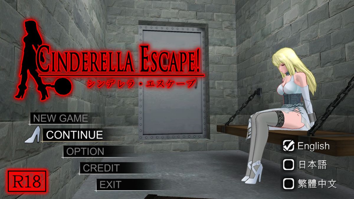 Cinderella Escape! (Windows) screenshot: Main menu
