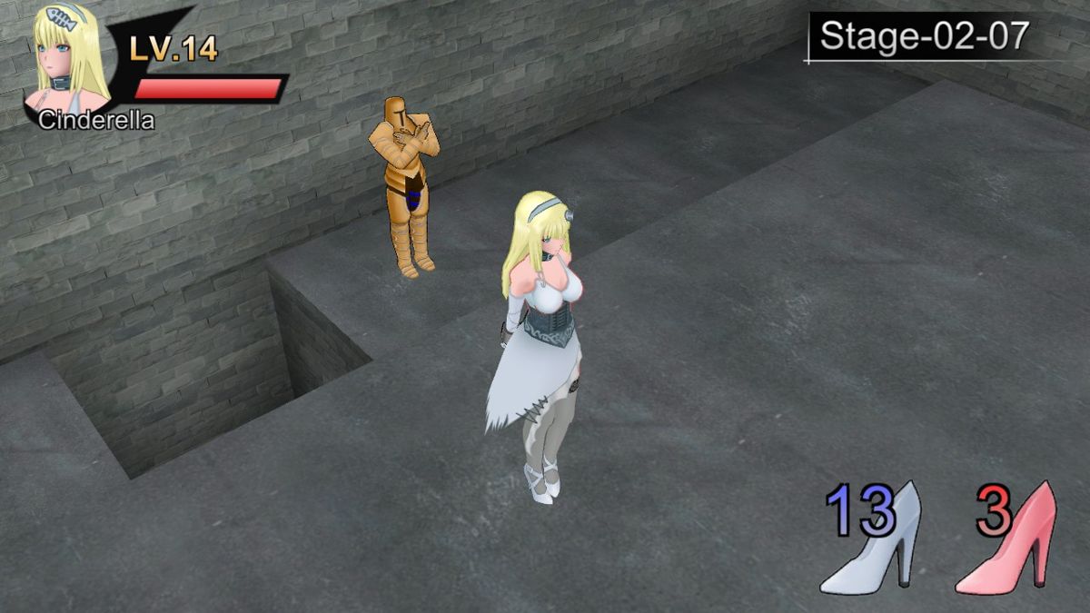 Cinderella Escape! (Windows) screenshot: Poor cinderella, maimed by knight
