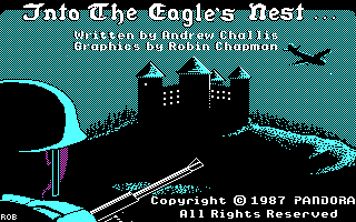 Into the Eagle's Nest (DOS) screenshot: Title Screen (CGA)