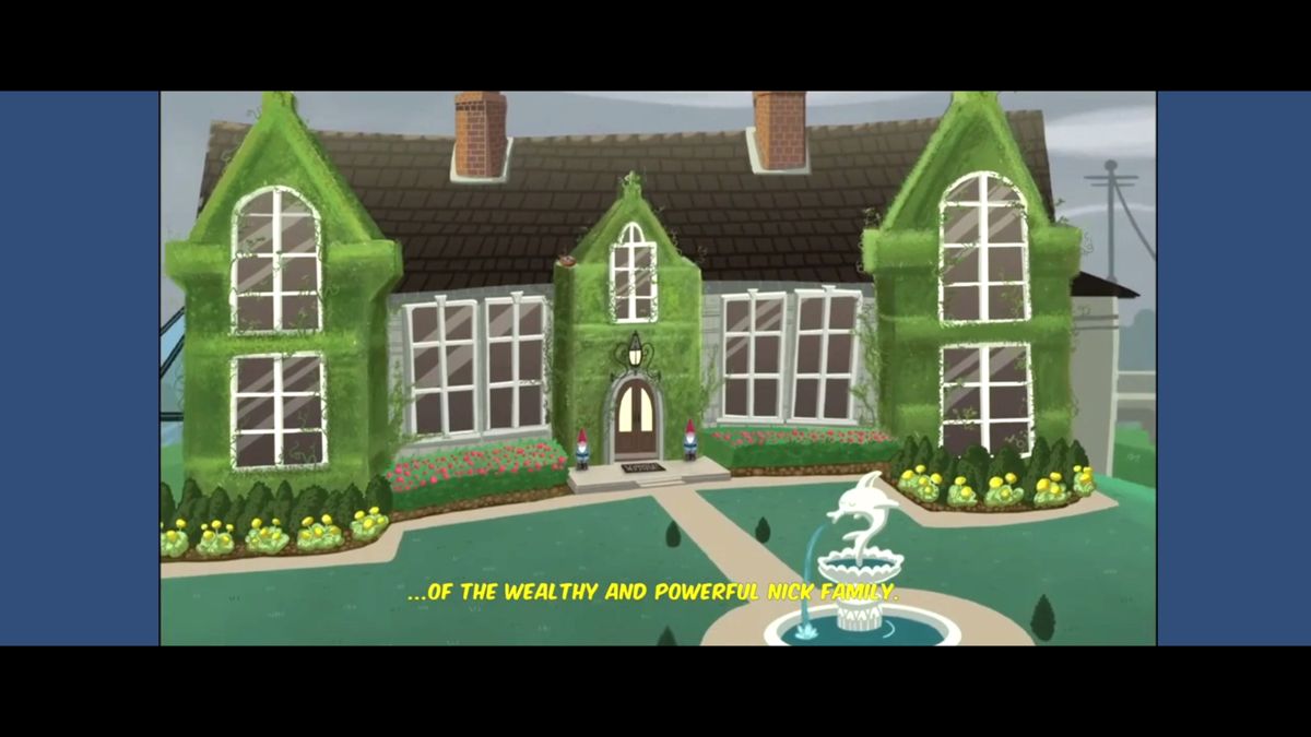 The Adventures of Nick & Willikins (Windows) screenshot: This is the stately home where the game is set