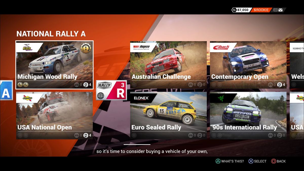 Screenshot of DiRT 4 (PlayStation 4, 2017) - MobyGames