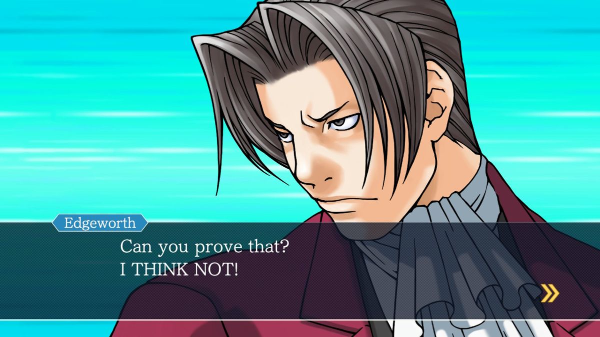 Phoenix Wright: Ace Attorney Trilogy (Nintendo Switch) screenshot: Gyakuten Saiban: The prosecution remains adamant
