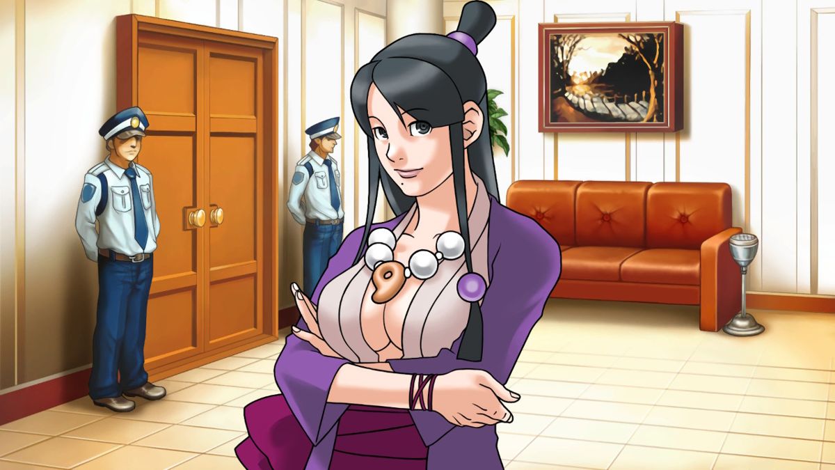 Phoenix Wright: Ace Attorney Trilogy (Nintendo Switch) screenshot: Gyakuten Saiban: Maya as a spirit medium has a power to channel her dead sister Mia