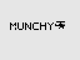 Munchees (ZX81) screenshot: Title Screen.
