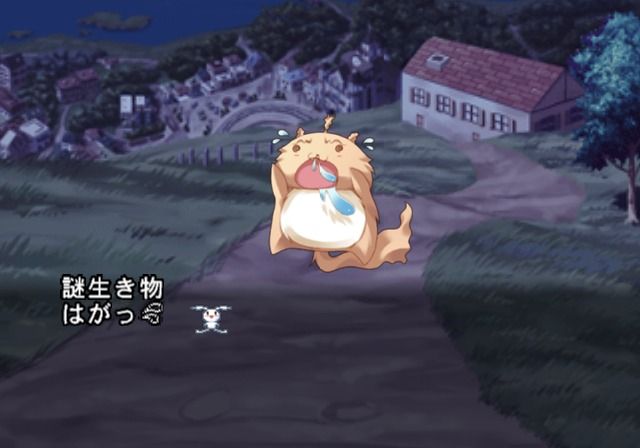 Sorairo no Organ: Remix (PlayStation 2) screenshot: A strange little rodent, running around in the night