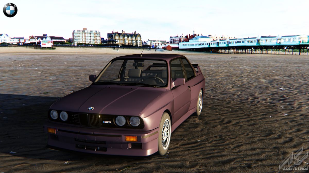 Assetto Corsa (Windows) screenshot: The player can view their chosen car in one of five 'showrooms' or locations.