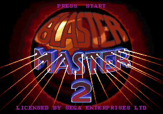 Blaster Master 2 (Genesis) screenshot: Title screen