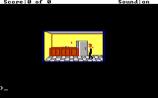 The Sorceror's Appraisal (DOS) screenshot: Visiting the kitchen.