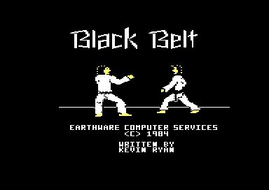 Black Belt (Commodore 64) screenshot: Title Screen