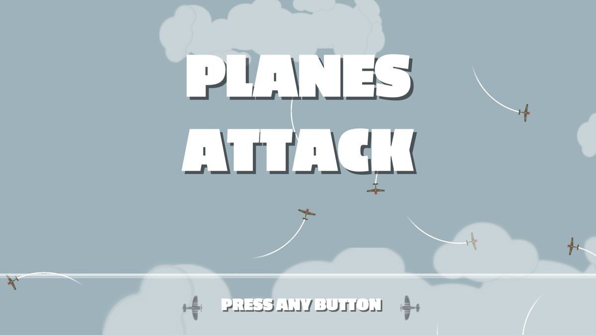 Planes Attack (Windows) screenshot: The title screen