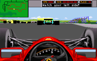 Grand Prix Unlimited (DOS) screenshot: Start (Phoenix)