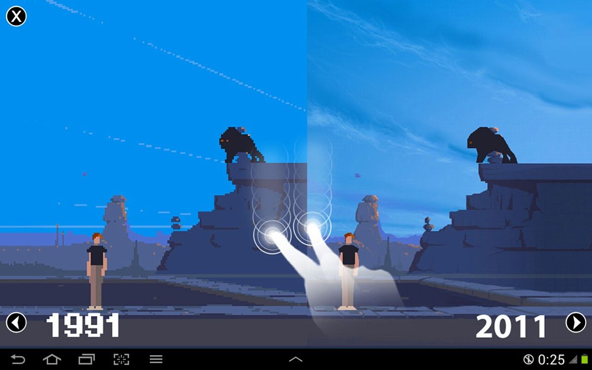 Screenshot of Another World: 20th Anniversary Edition (Android, 2011) -  MobyGames