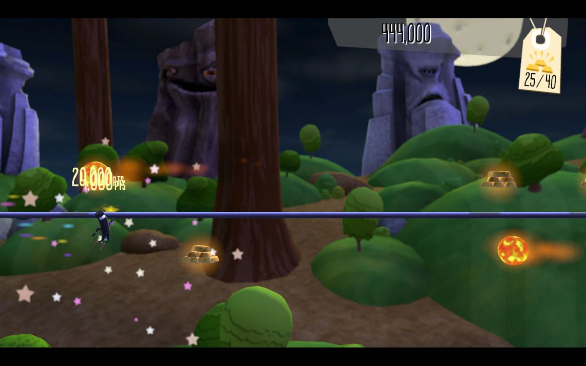 Bit.Trip Presents... Runner 2: Future Legend of Rhythm Alien (Windows) screenshot: Sliding in the third game world.
