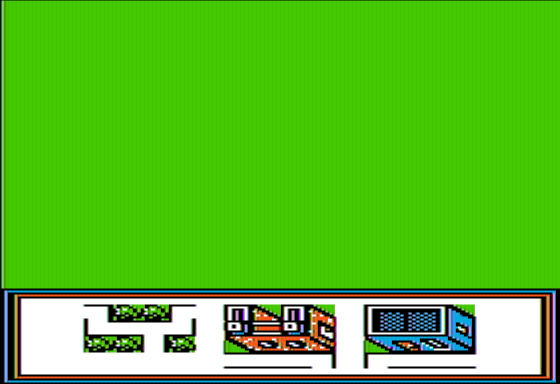 Stickybear: Town Builder (Apple II) screenshot: Preparing to Build my Town