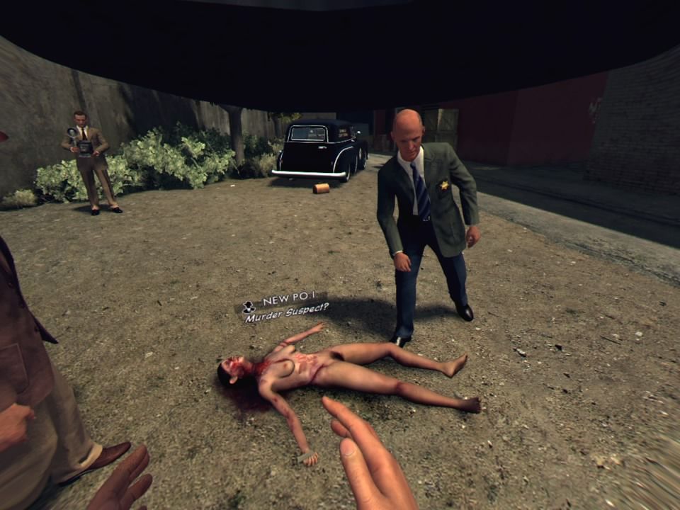 L.A. Noire: The VR Case Files (PlayStation 4) screenshot: The murder victim is... well, naked