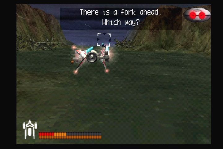 Vanark (PlayStation) screenshot: Levels have branching paths.