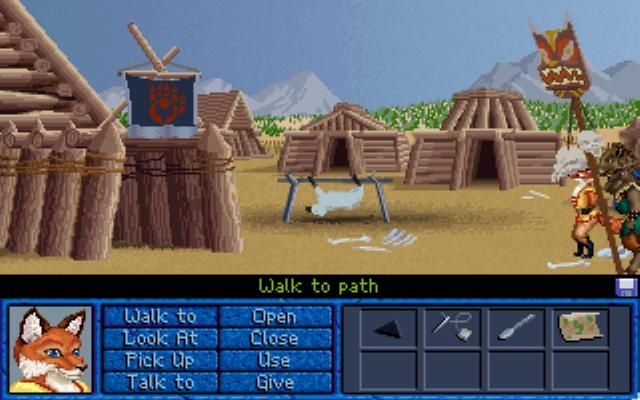 Inherit the Earth: Quest for the Orb (DOS) screenshot: Escape captivity