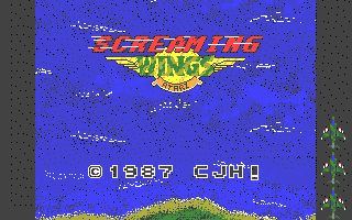 Screaming Wings (Atari ST) screenshot: Title screen