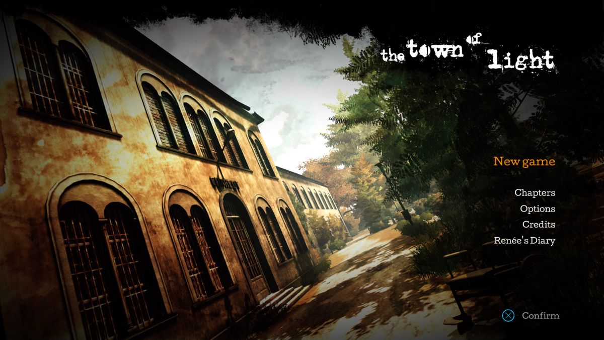 The Town of Light (PlayStation 4) screenshot: Main menu